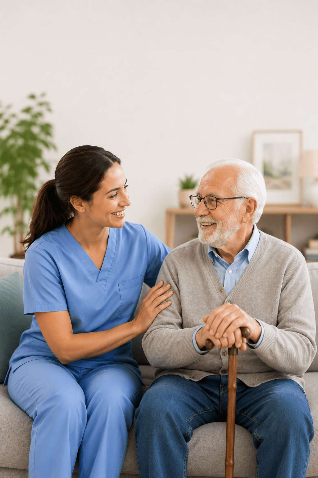 TVC Home Health Care caregivers providing compassionate in-home care